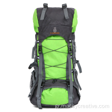 Outdoor Backpack Canvas Camping Hiking αδιάβροχο σακίδιο